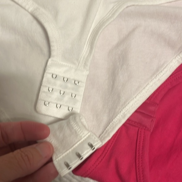 Pink, White, and Gray Bodysuits *see size info* - Picture 6 of 8